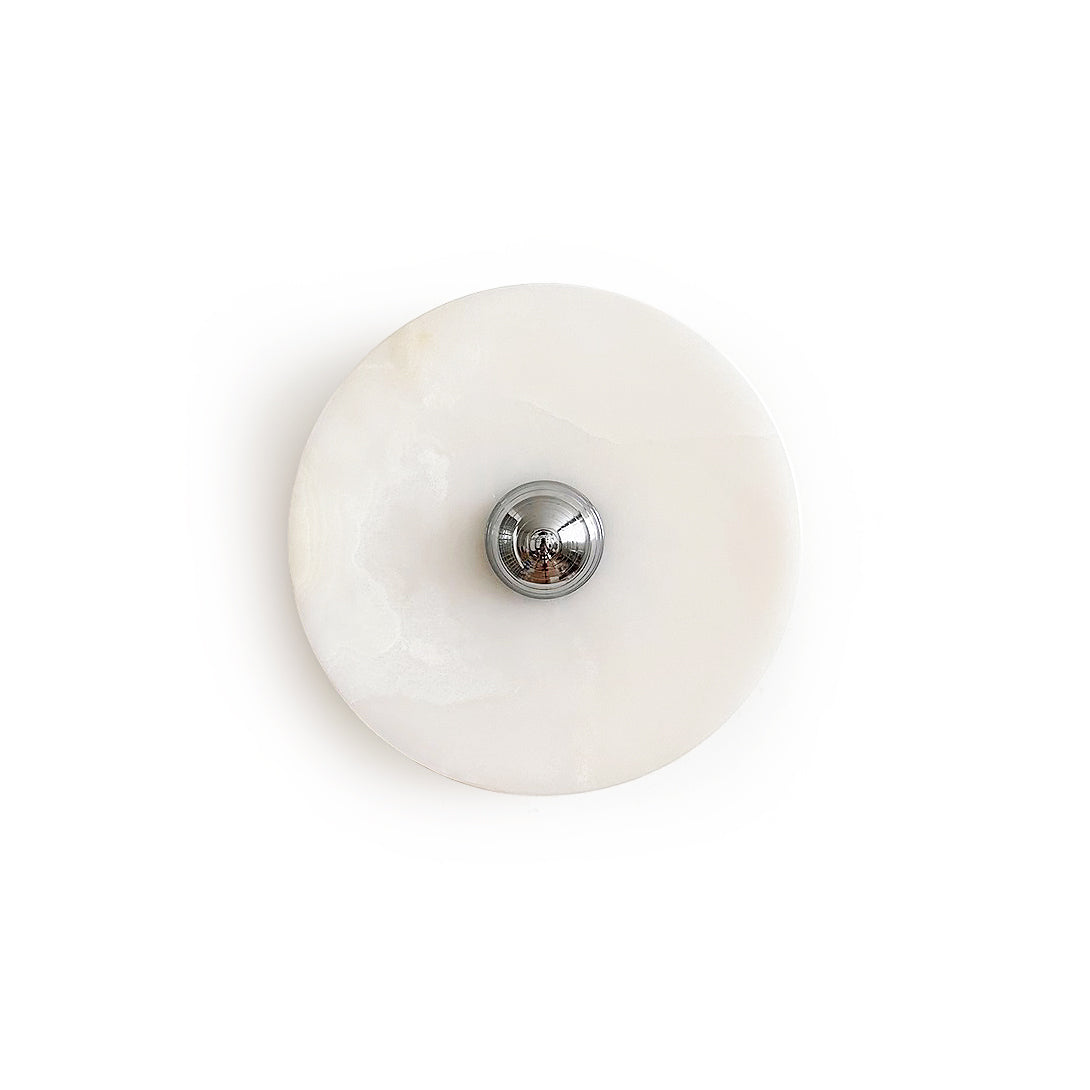 Arsole Modern Minimalist Round Jade Metal Wall Lamp - Lamp Copper