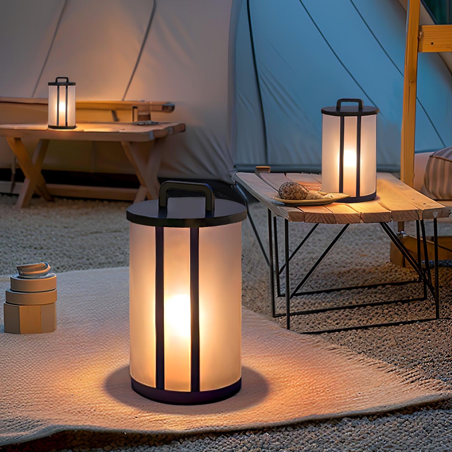 Ray Round Pillar Lantern Outdoor Light - Letslighting