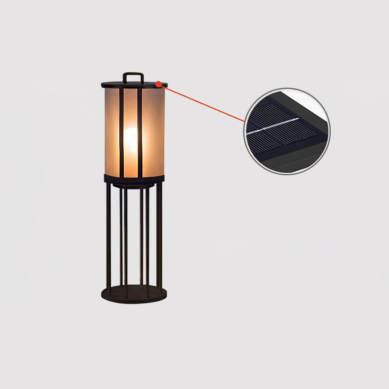 Ray Round Pillar Lantern Outdoor Light - Letslighting