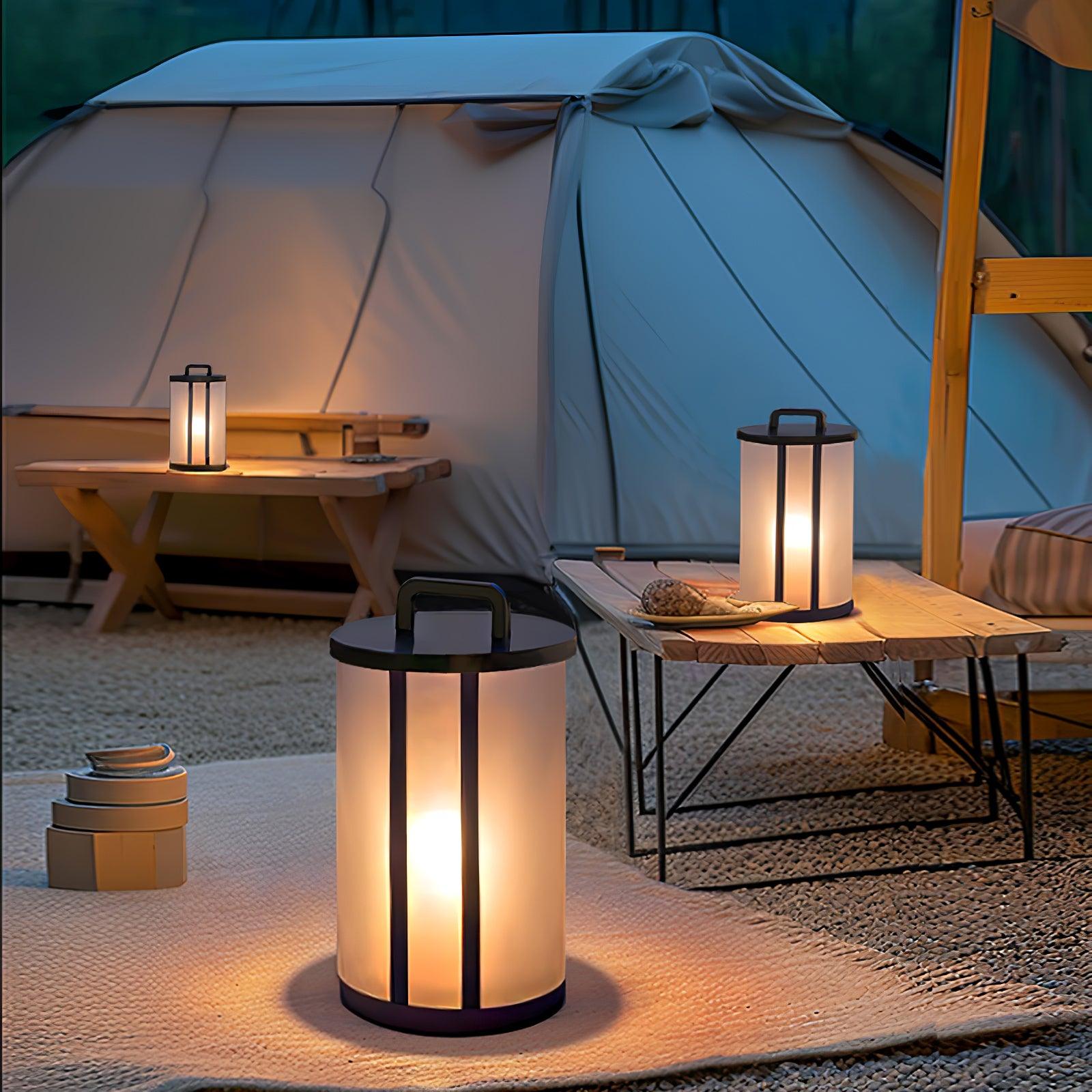 Ray Round Pillar Lantern Outdoor Light - Letslighting