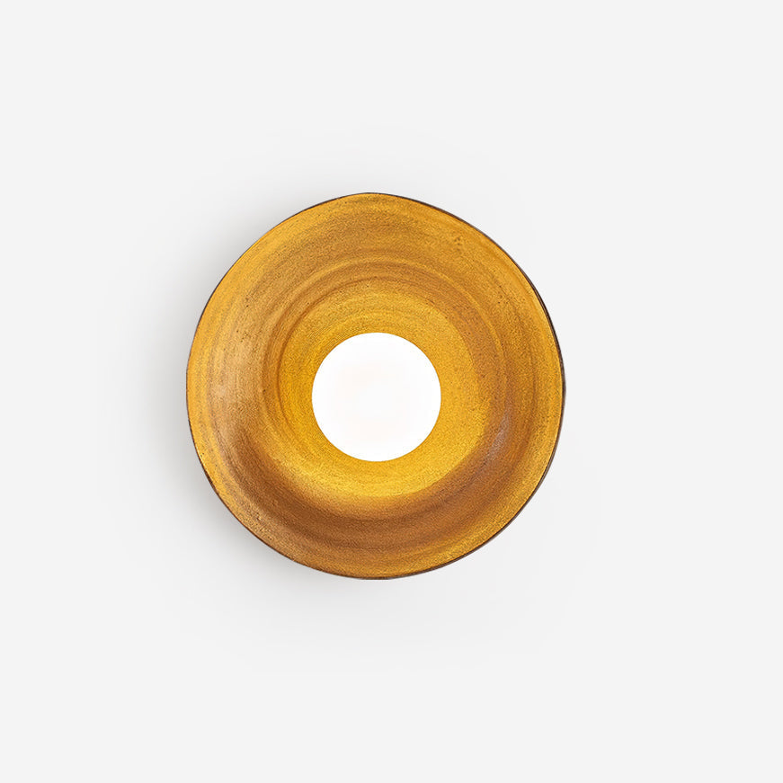 Virelli Applique Murale Disque en Fibre de Verre Globe en Acrylique pour Chaleur Nordique - Neutralighting