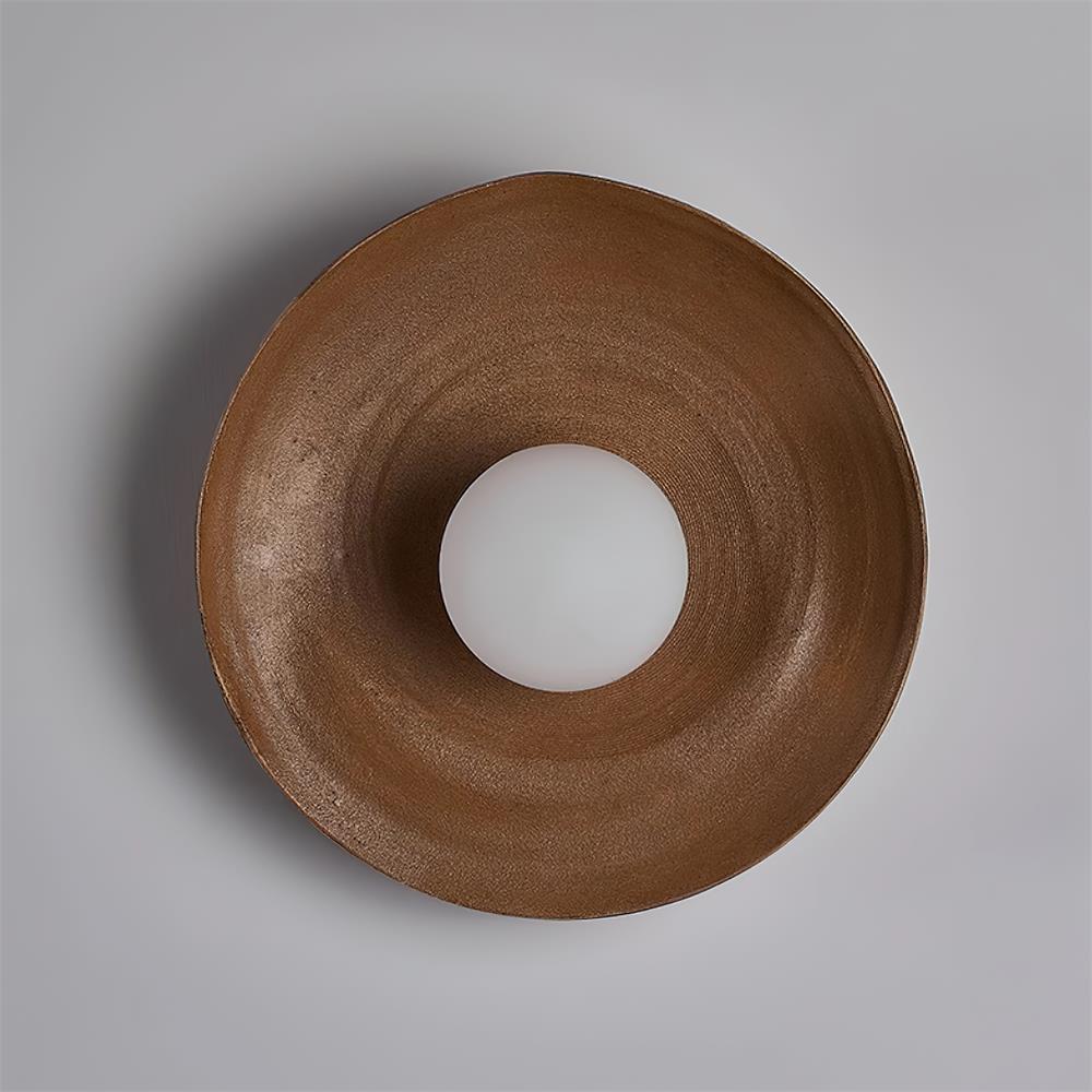 Virelli Applique Murale Disque en Fibre de Verre Globe en Acrylique pour Chaleur Nordique - Neutralighting