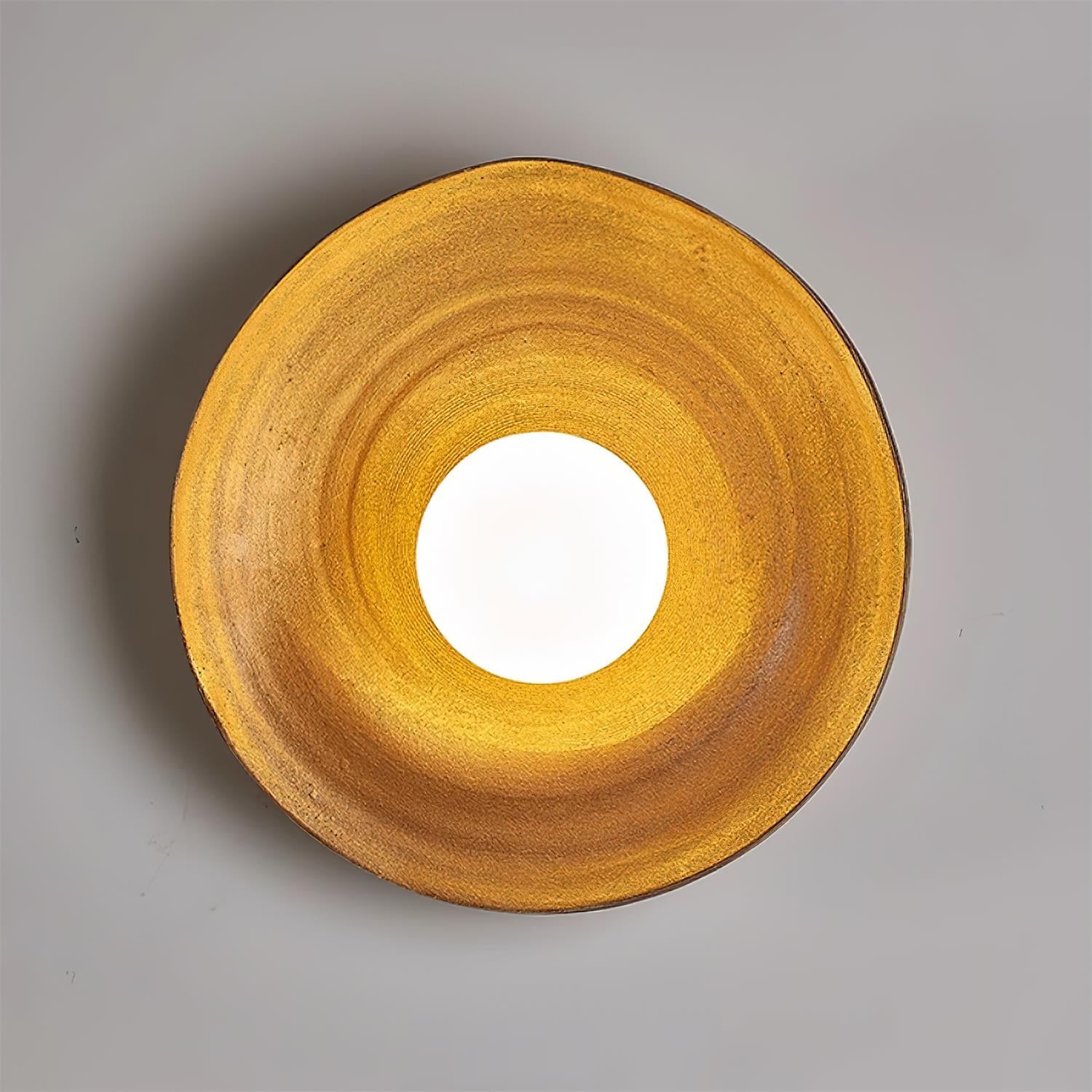 Virelli Applique Murale Disque en Fibre de Verre Globe en Acrylique pour Chaleur Nordique - Neutralighting