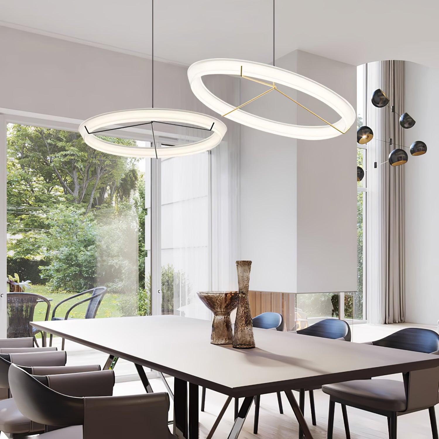 Vielle Lampe Suspendue Circulaire Élégante Moderne Ronde - Neutralighting