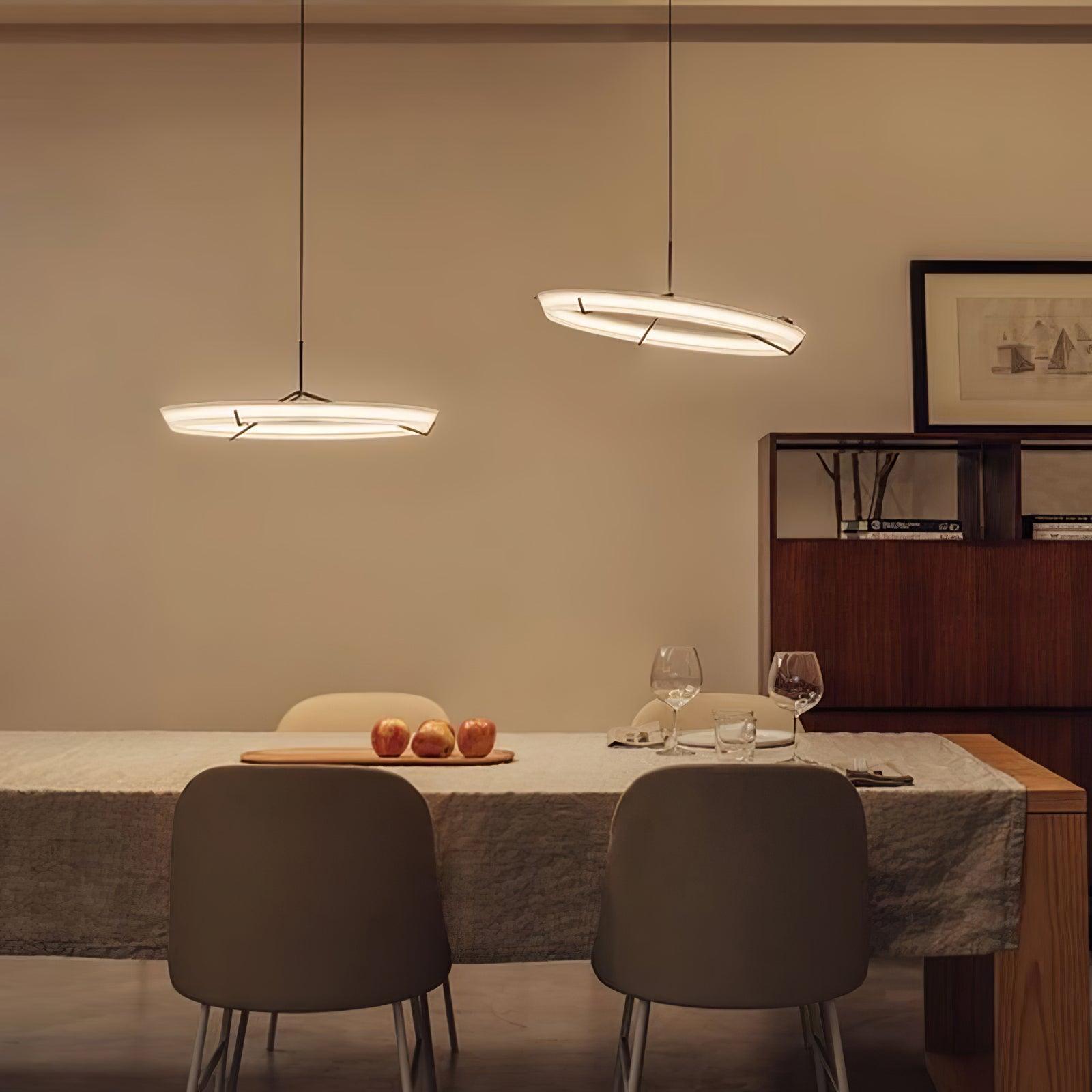 Vielle Lampe Suspendue Circulaire Élégante Moderne Ronde - Neutralighting