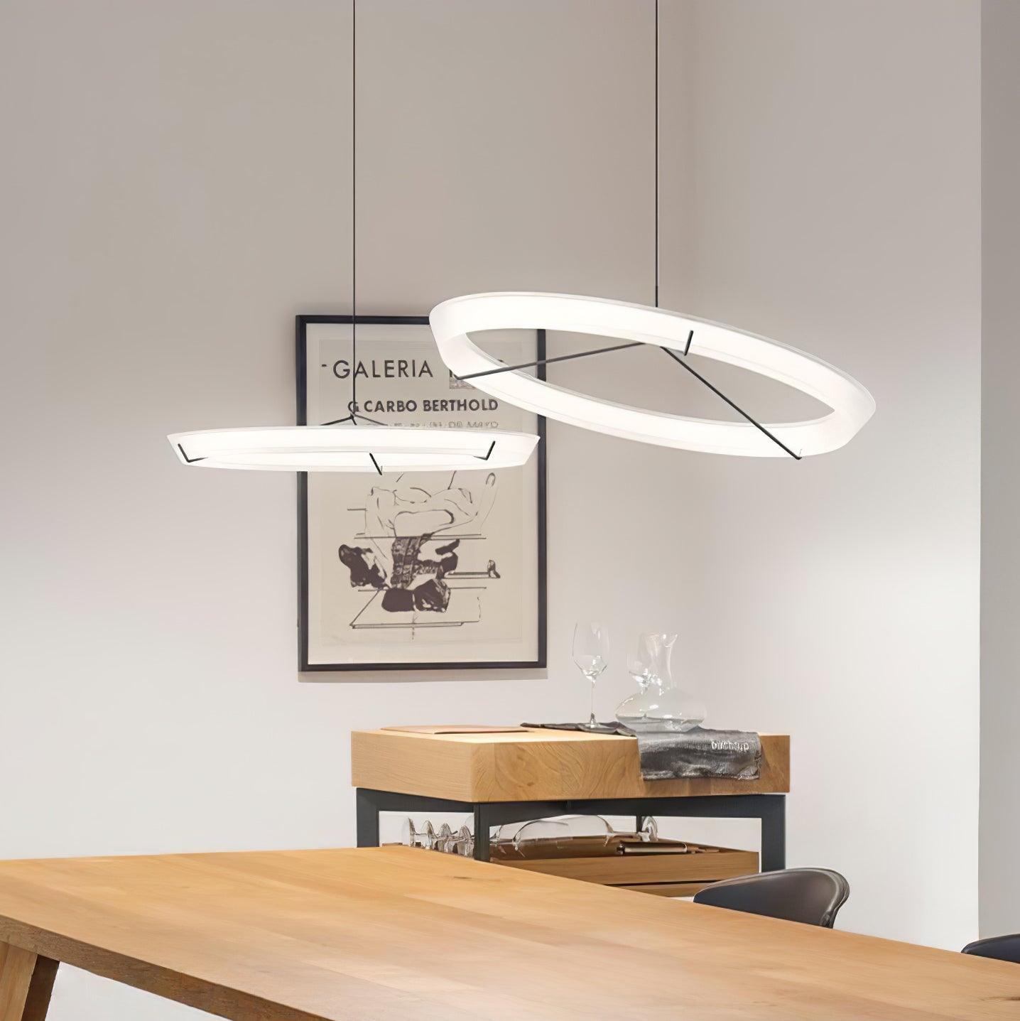 Vielle Lampe Suspendue Circulaire Élégante Moderne Ronde - Neutralighting