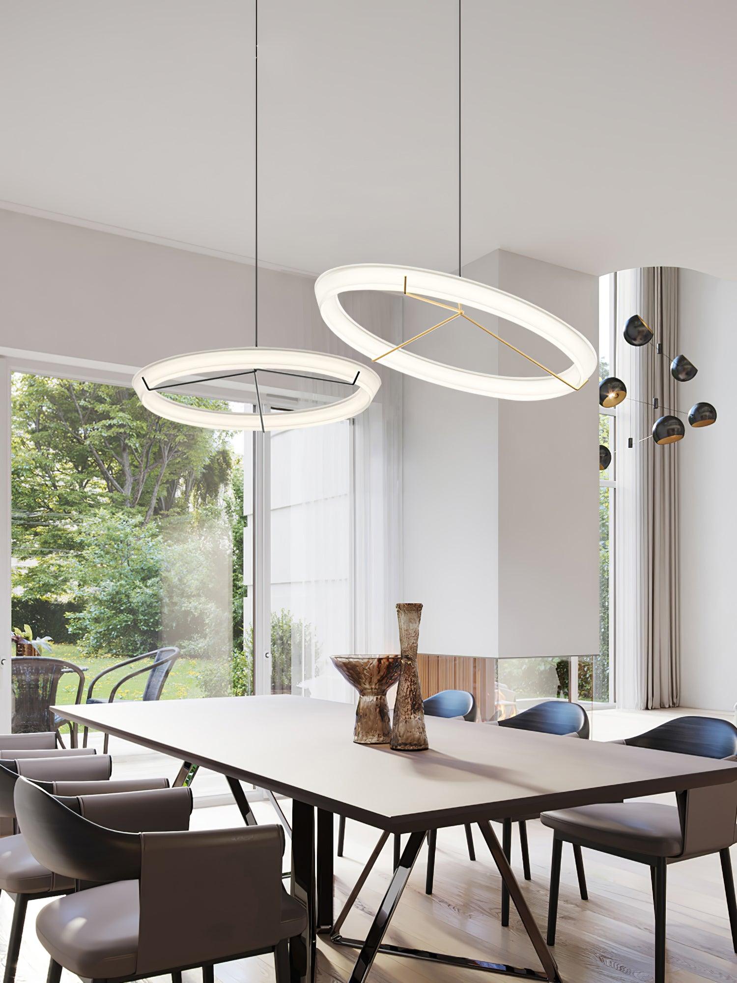 Vielle Lampe Suspendue Circulaire Élégante Moderne Ronde - Neutralighting