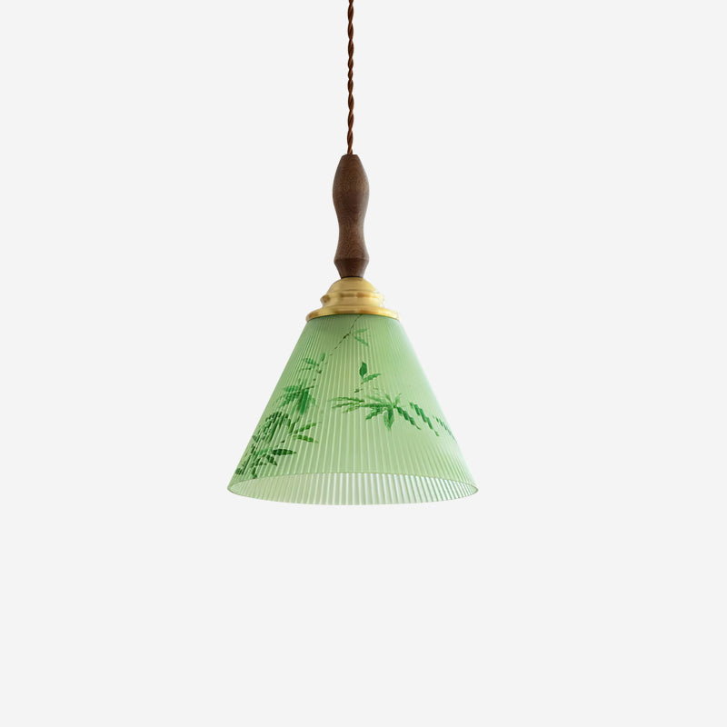 Royale Suspension Conique Botanique Verre - Neutralighting