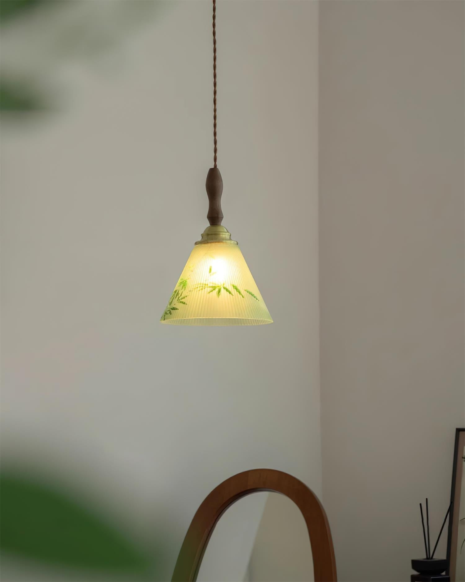 Royale Suspension Conique Botanique Verre - Neutralighting
