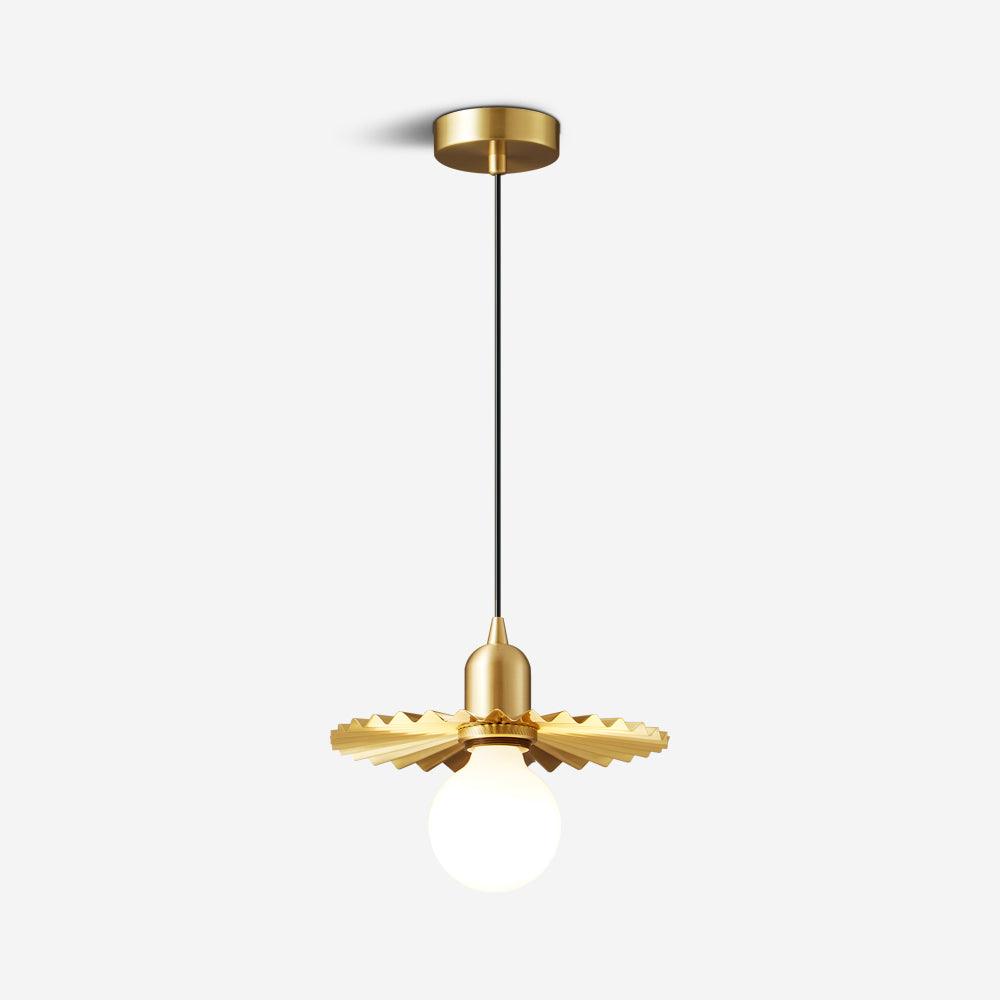 Rozeta Suspension en Laiton Plissé Moderne - Neutralighting