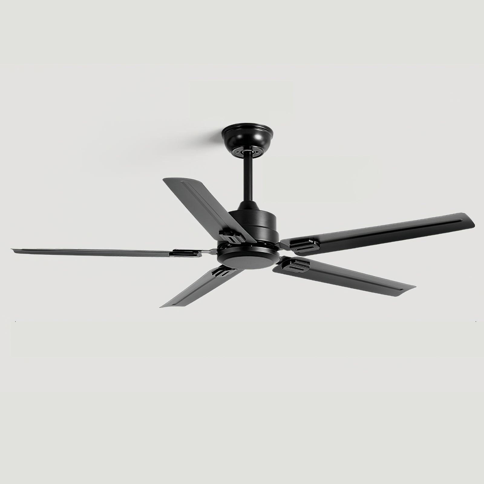 Ventilateur de plafond Vosolara Premium soulignant son adaptation à l'environnement intérieur