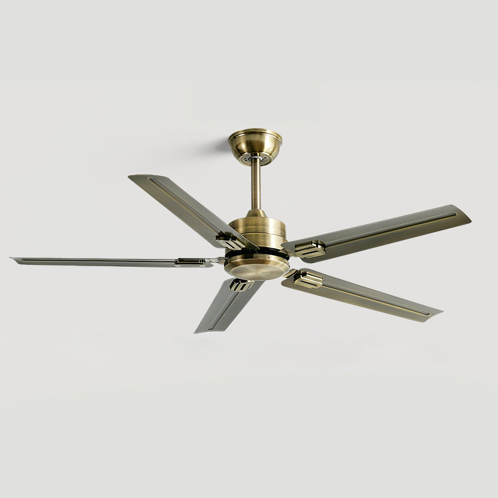 Ventilateur de plafond Vosolara Premium présentant son processus de peinture au four