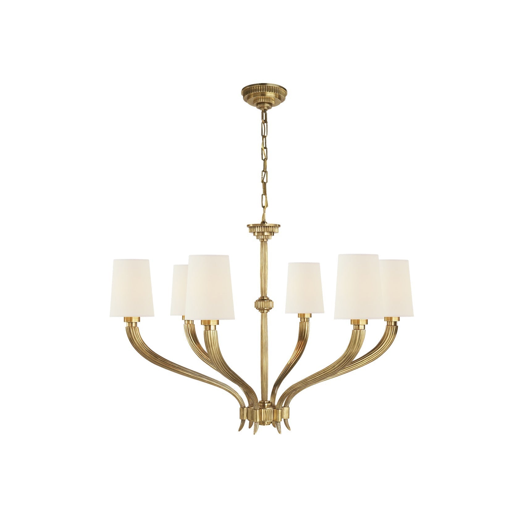 Olnoran Lustre Industriel Vintage Canne de Rivière Tissu - Neutralighting