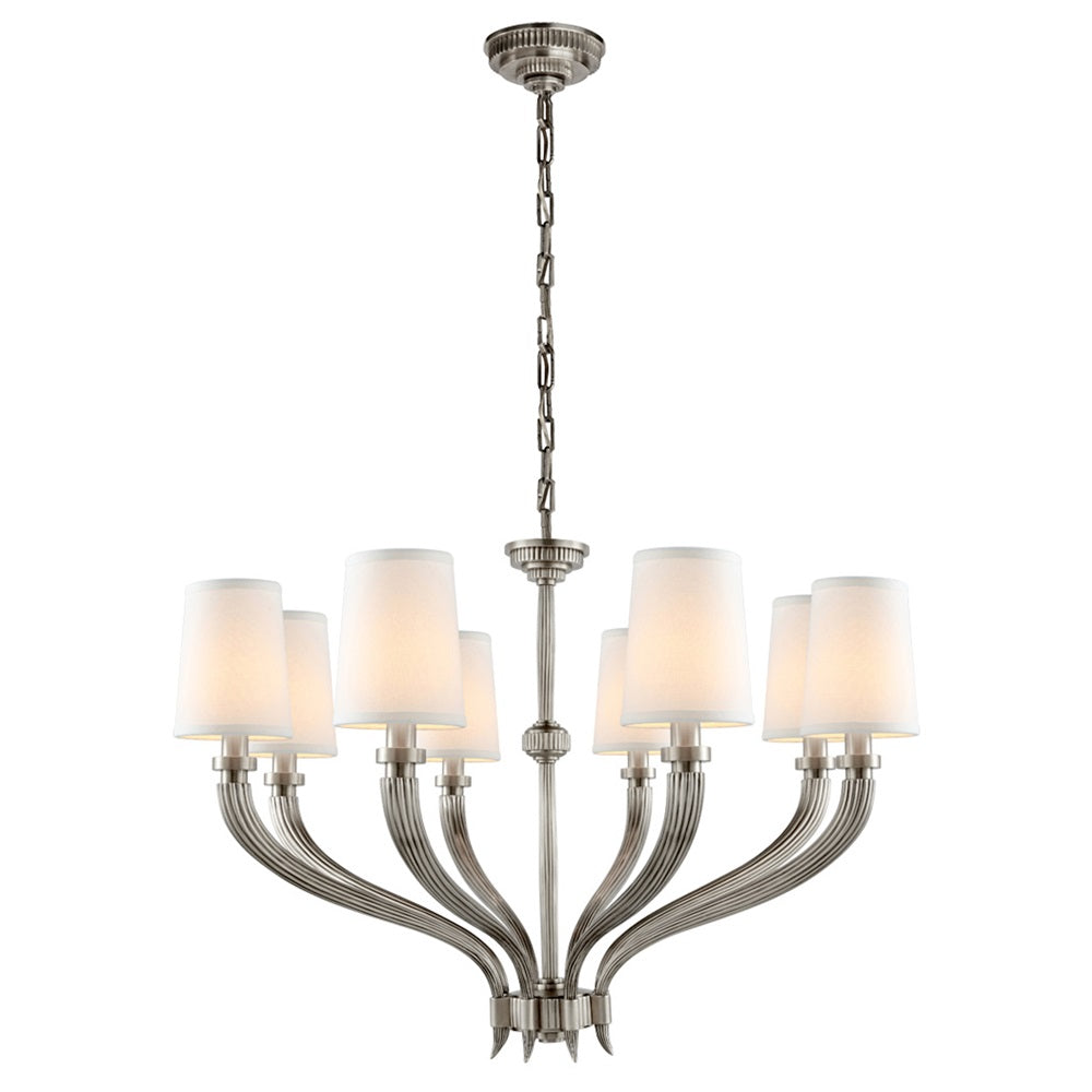 Olnoran Lustre Industriel Vintage Canne de Rivière Tissu - Neutralighting