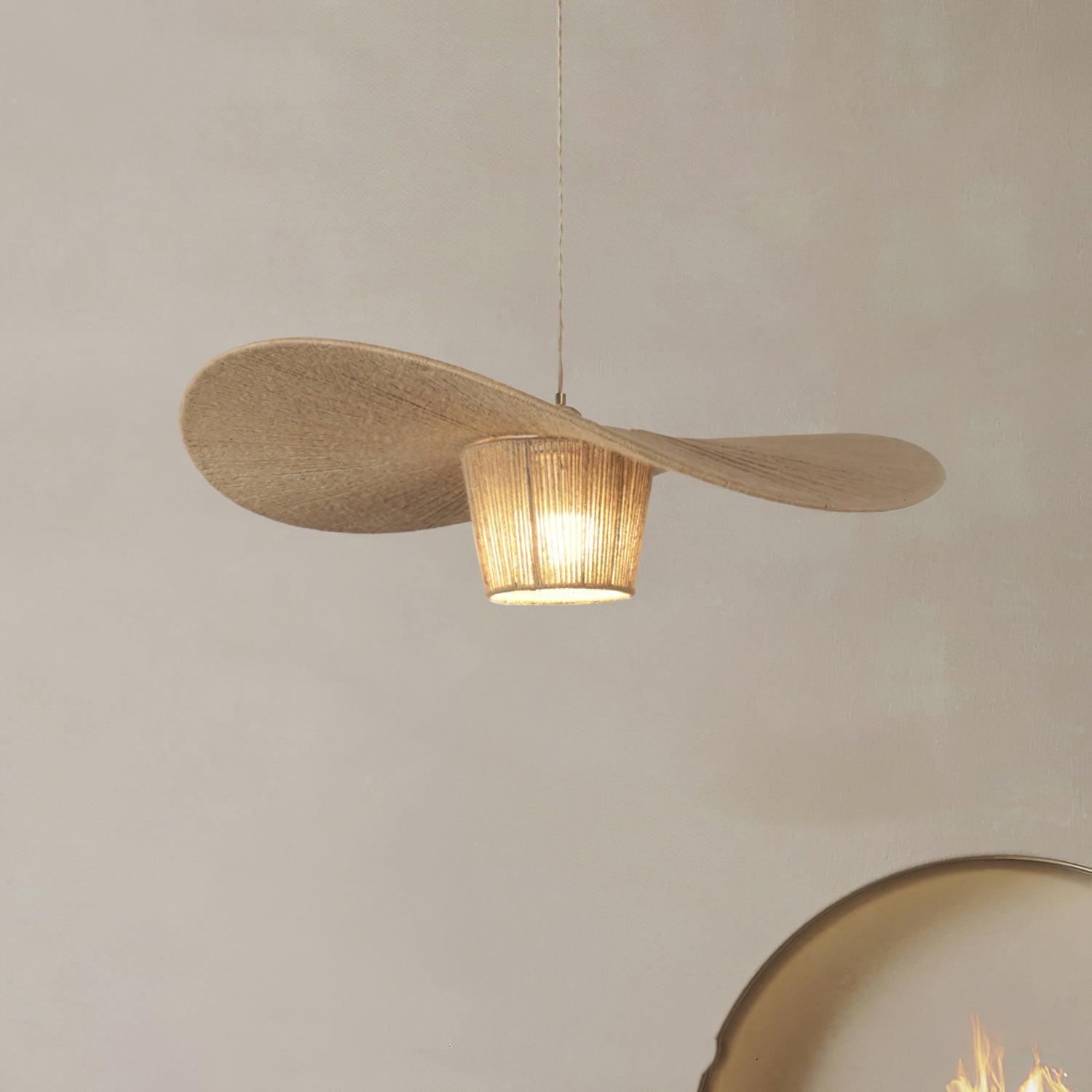 Rustique Chapeau Chanvre Suspension - Neutralighting