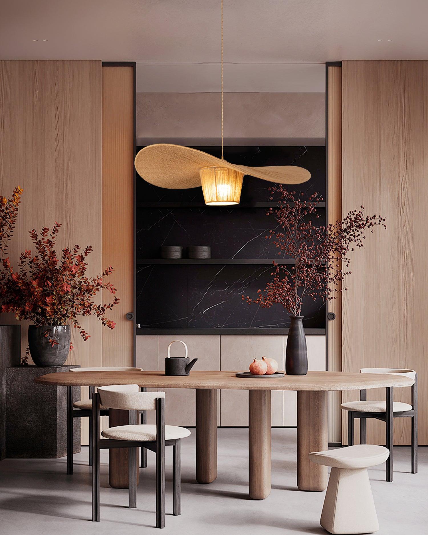 Rustique Chapeau Chanvre Suspension - Neutralighting