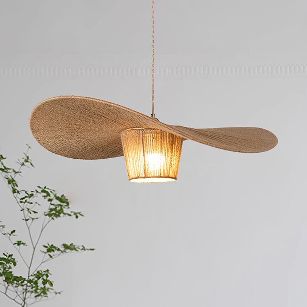 Rustique Chapeau Chanvre Suspension - Neutralighting