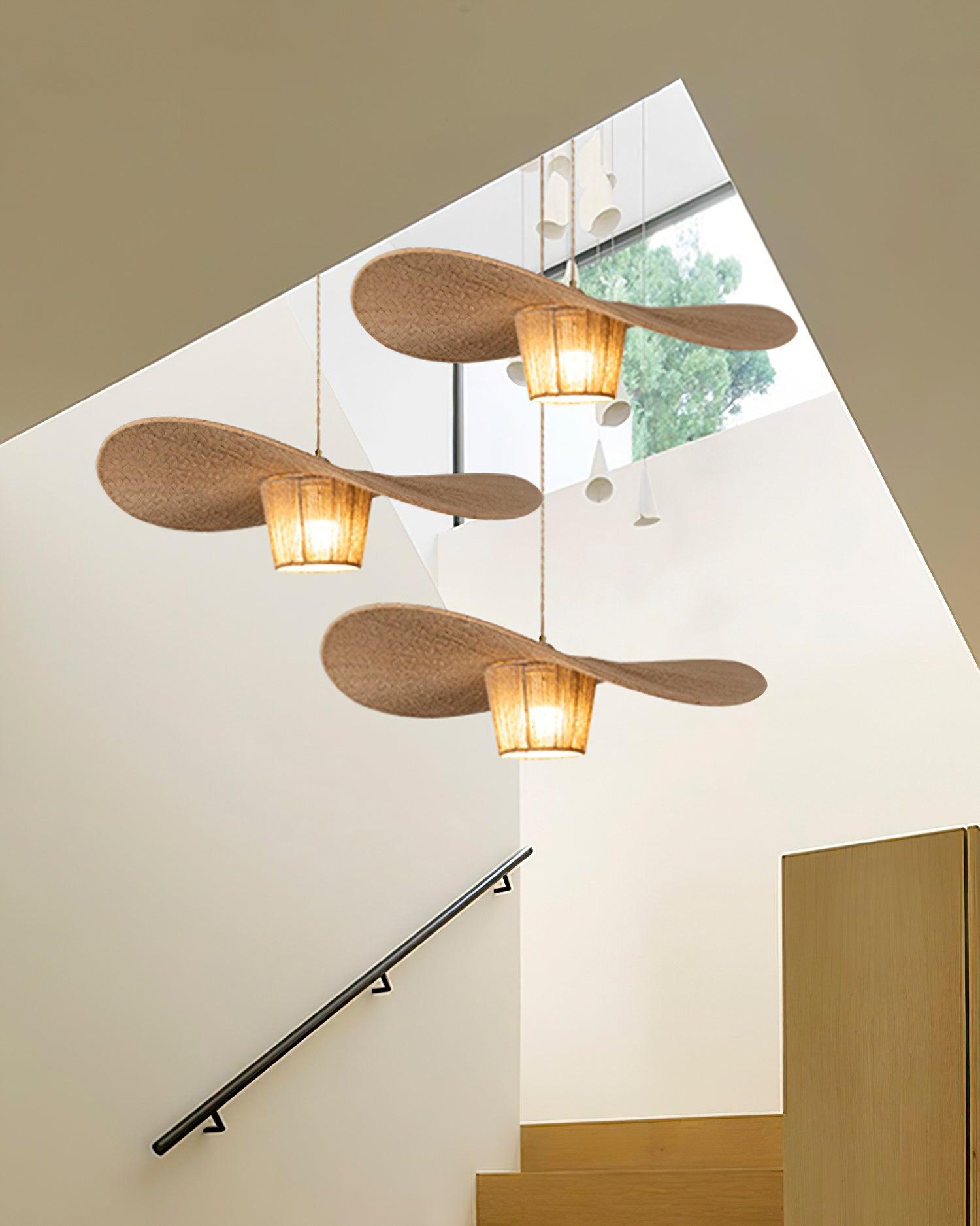 Rustique Chapeau Chanvre Suspension - Neutralighting