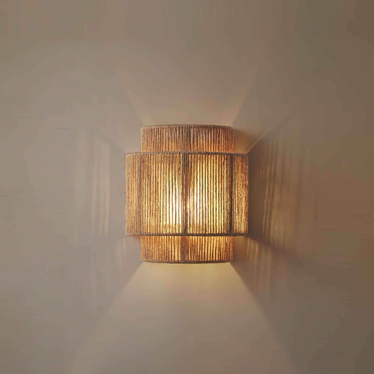 Lustra Applique Murale Tressé Rustique - Neutralighting