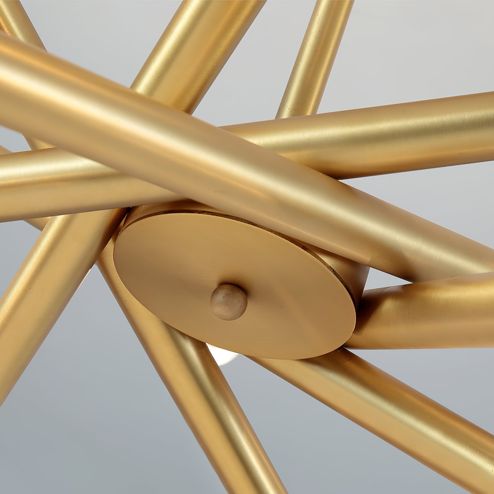 Erliren Modern Minimalist Metal Chandelier - Lamp Copper