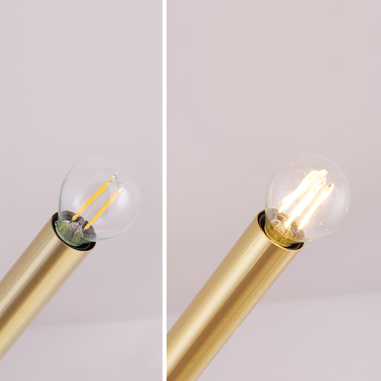 Erliren Modern Minimalist Metal Chandelier - Lamp Copper