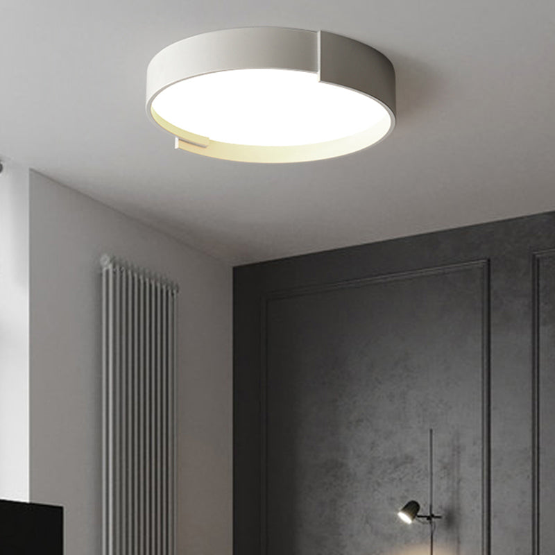 Arisha Plafonnier Rond Moderne, Métal/Acrylique, Blanc/Gris/Vert/Doré, Salon - Neutralighting