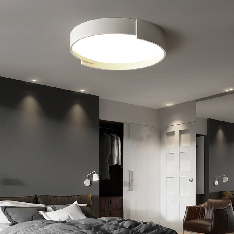 Arisha Plafonnier Rond Moderne, Métal/Acrylique, Blanc/Gris/Vert/Doré, Salon - Neutralighting