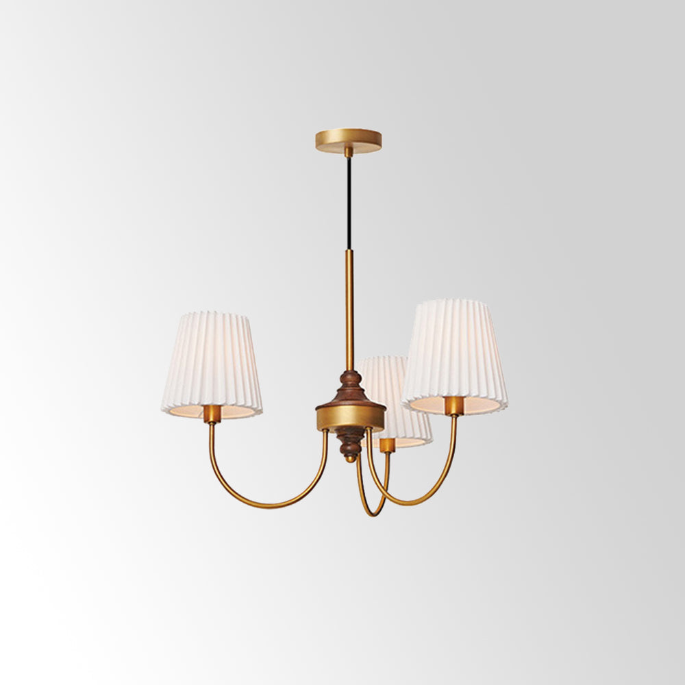 Silva Lustre Vintage, Métal/Tissu, Blanc/Vert, Salle à Manger/Salle à Séjour - Neutralighting