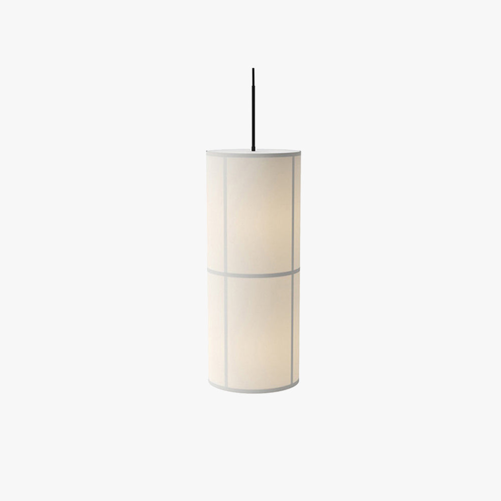 Calen Suspension Cylindre Vintage. Métal/Soie. Blanc/Beige/Noir. Chambre à Coucher/Salon - Neutralighting