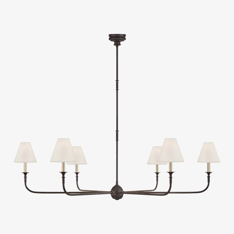Silva Lustre Orientable Vintage, Métal/Acrylique, Noir/Blanc/Laiton, Salon