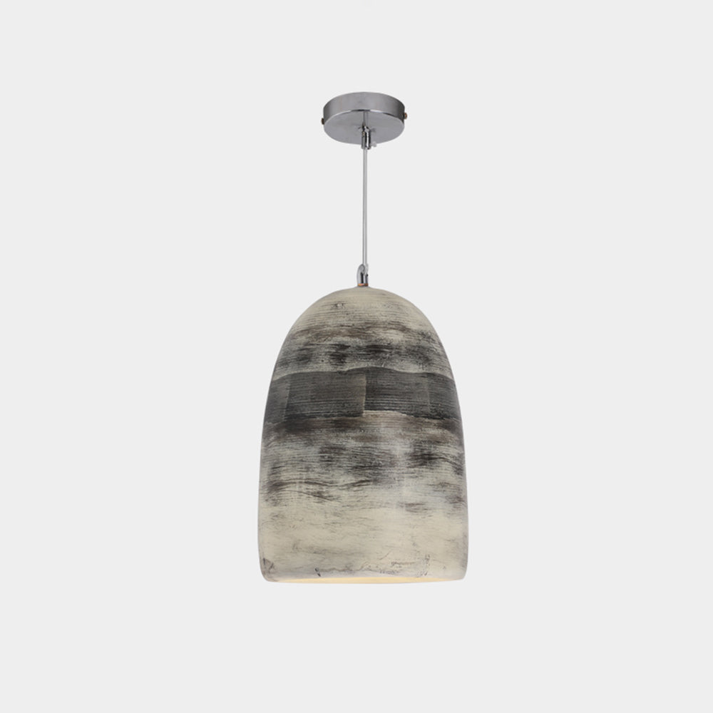 Arisha Suspension Pot Naturelle, Résine/Acrylique, Bleu/Noir/Gris, Chambre - Neutralighting