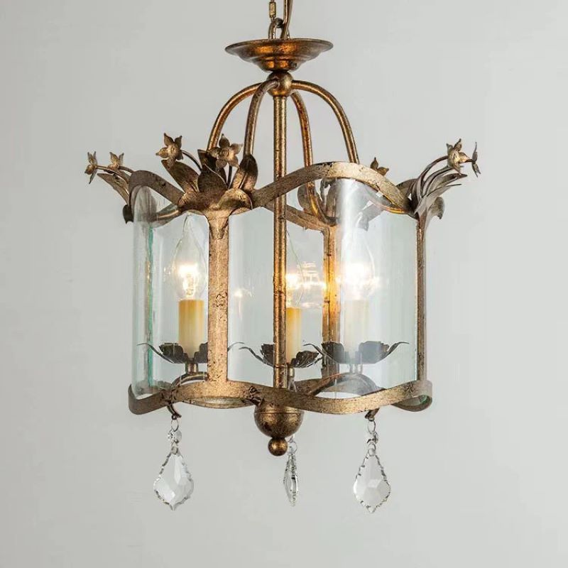 Silva Vintage Forme De Cage Suspension Métal/Verre Salle À Manger - Neutralighting