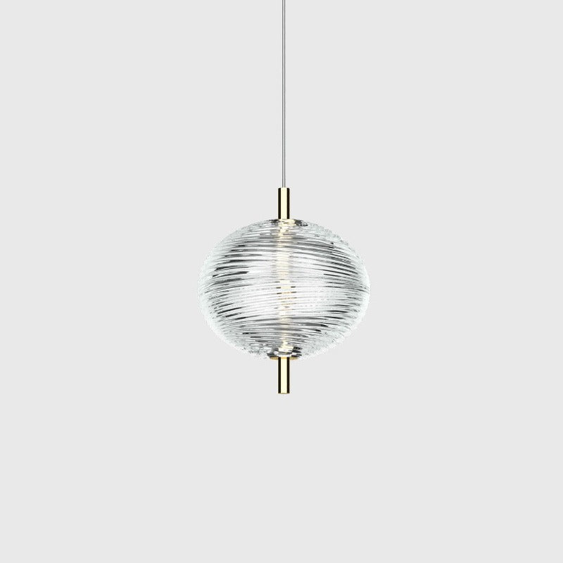Valentina Suspension Globe Moderne, Verre/Métal, Noir/Or, Chambre - Neutralighting