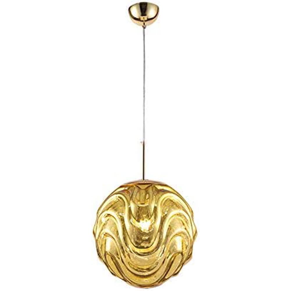 Valentina Moderne Sphère Suspension Verre Or/Noir Salle à manger - Neutralighting