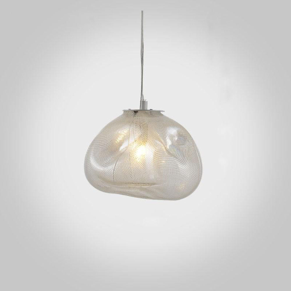 Avi Suspension Globe, Métal/Verre, Clair/Gris/Ambre - Neutralighting