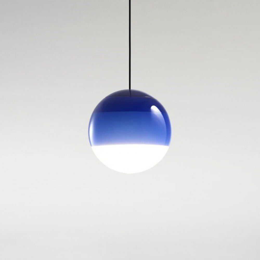 Edith Suspension Bulle Moderne Verre. Noir/Gris/Bleu/Rose. Salon - Neutralighting