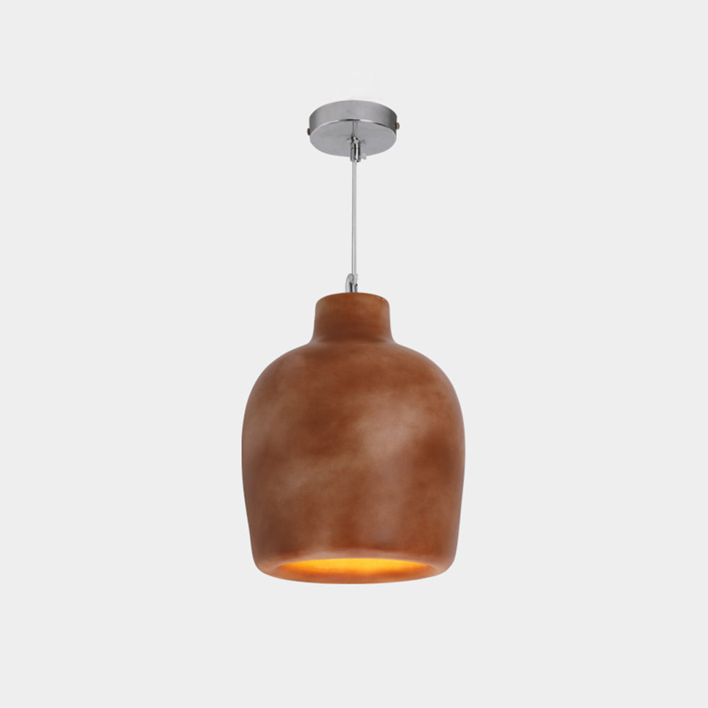 Avi Suspension Pot Retro, Résine/Acrylique, Gris/Blanc, Salon - Neutralighting