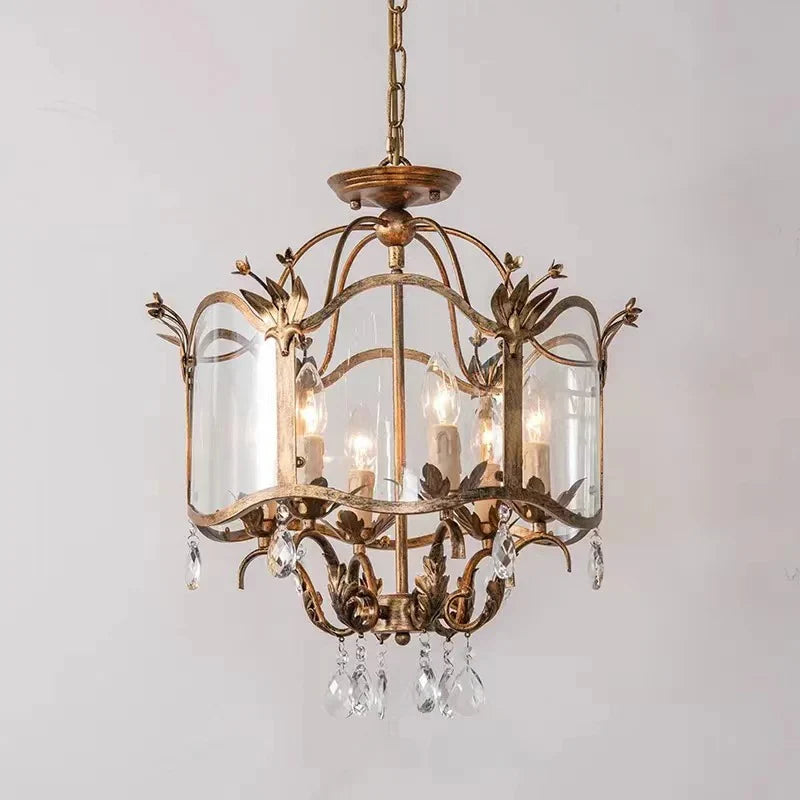 Silva Vintage Forme De Cage Suspension Métal/Verre Salle À Manger - Neutralighting