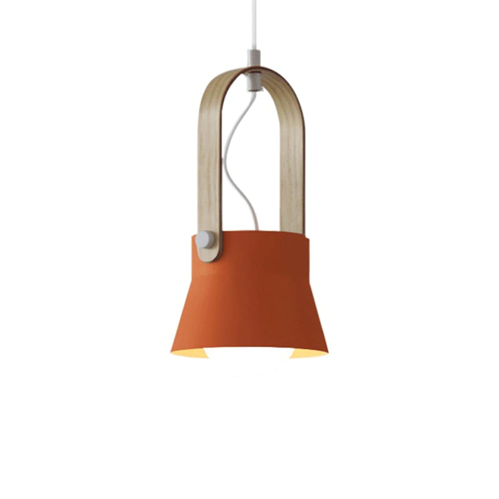 Valentina Vintage Suspension Noir/Orange Métal/Bois Chambre à coucher - Neutralighting