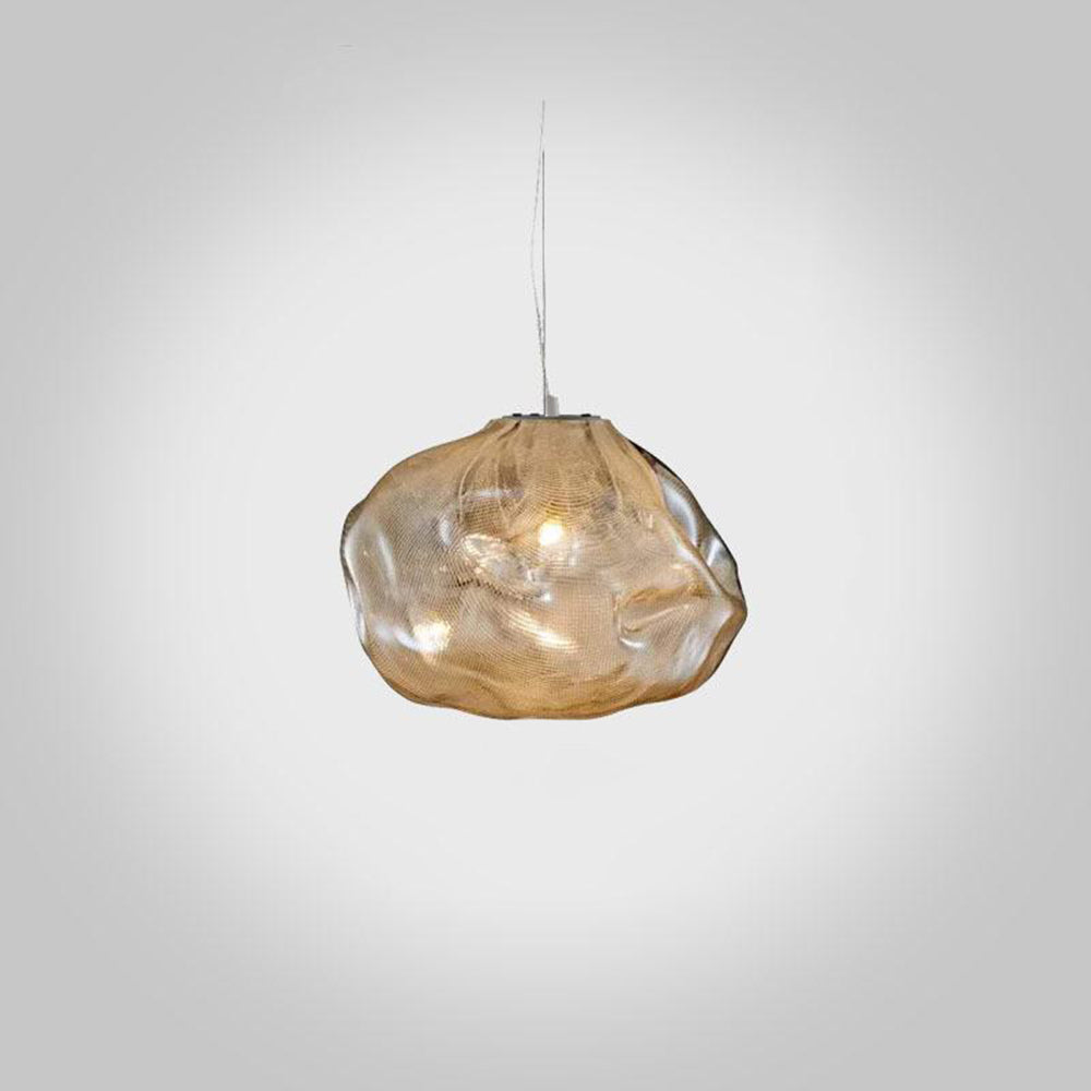Avi Suspension Globe, Métal/Verre, Clair/Gris/Ambre - Neutralighting