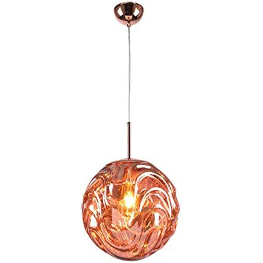 Valentina Moderne Sphère Suspension Verre Or/Noir Salle à manger - Neutralighting