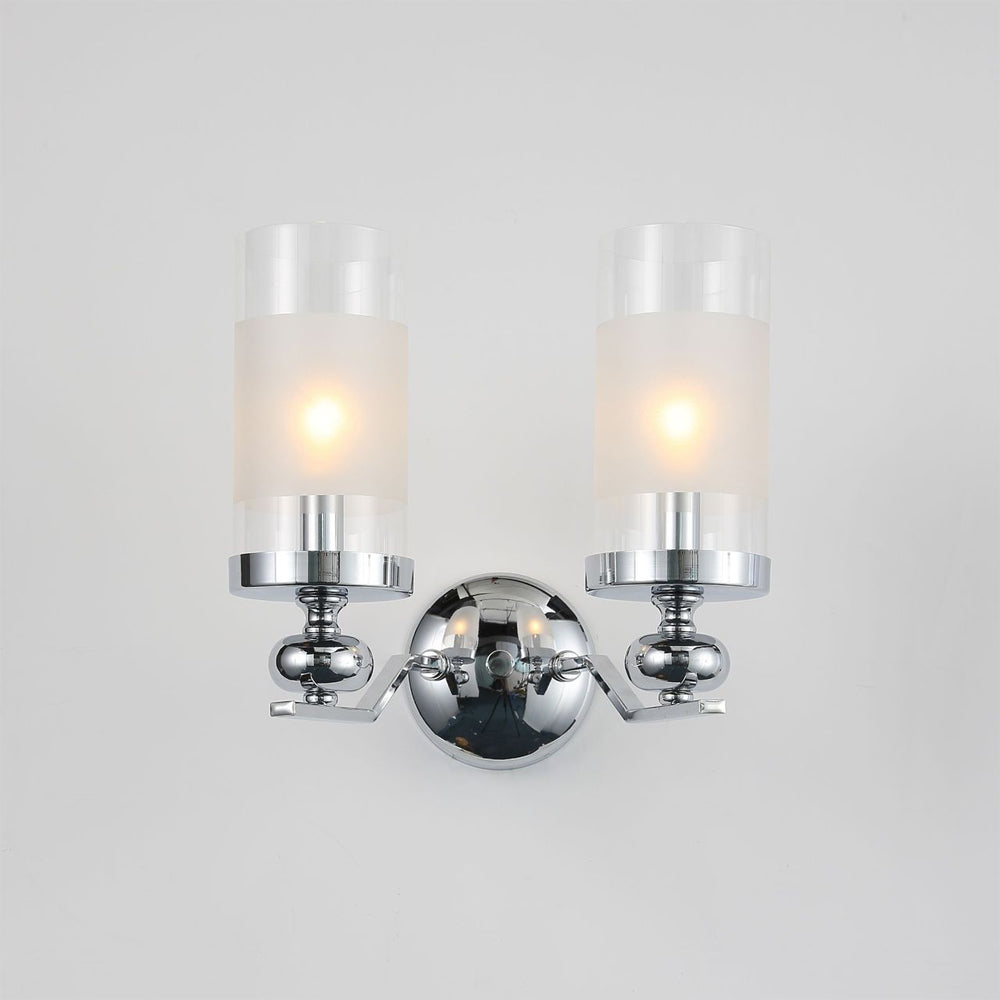 Silva Suspension Cylindre Moderne, Métal/Verre, Chromé, Salon/Salle à Manger - Neutralighting