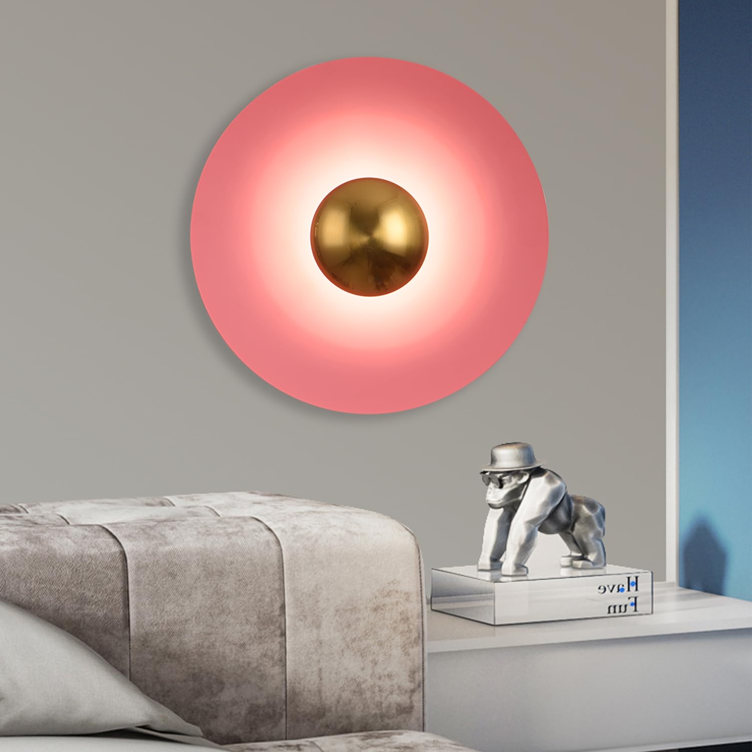 Valentina Minimaliste LED Intérieur Applique Murale Métal Hôtel Chambre à Coucher