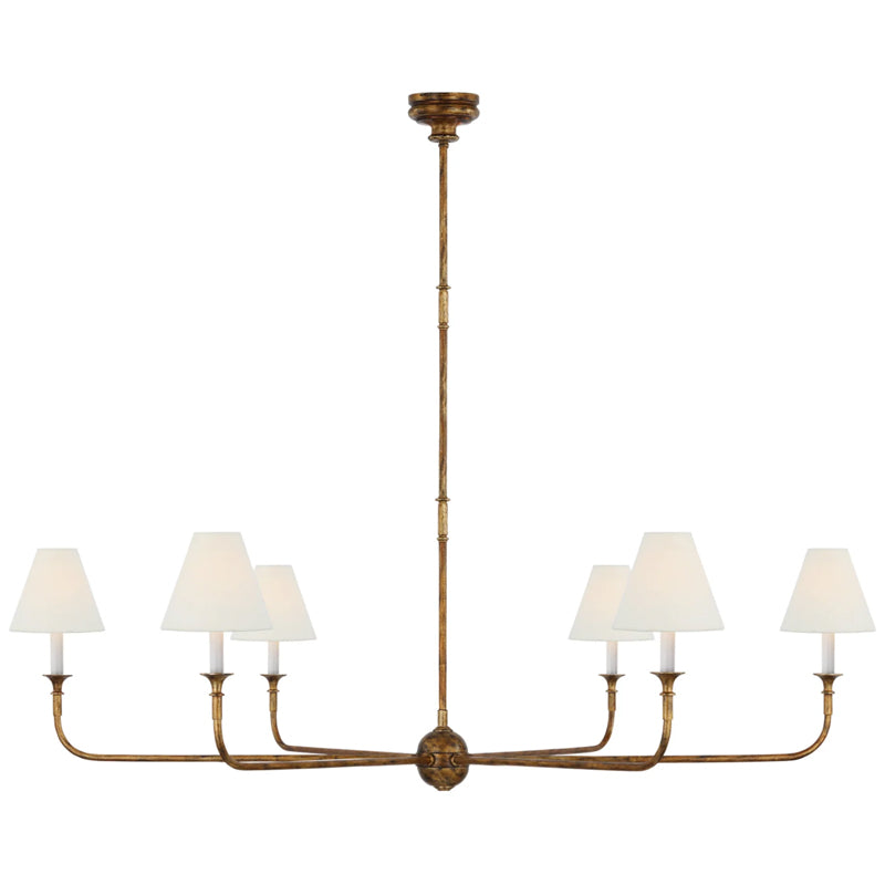 Silva Lustre Orientable Vintage, Métal/Acrylique, Noir/Blanc/Laiton, Salon