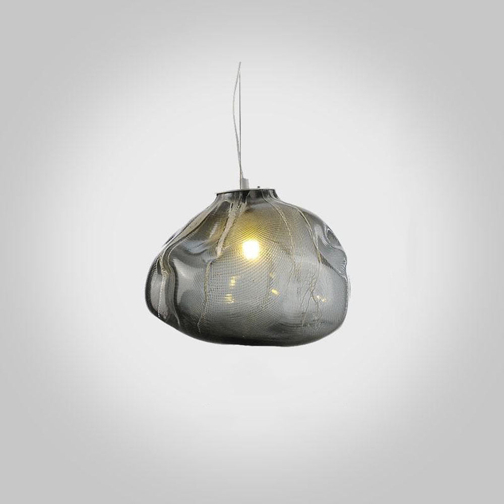 Avi Suspension Globe, Métal/Verre, Clair/Gris/Ambre - Neutralighting