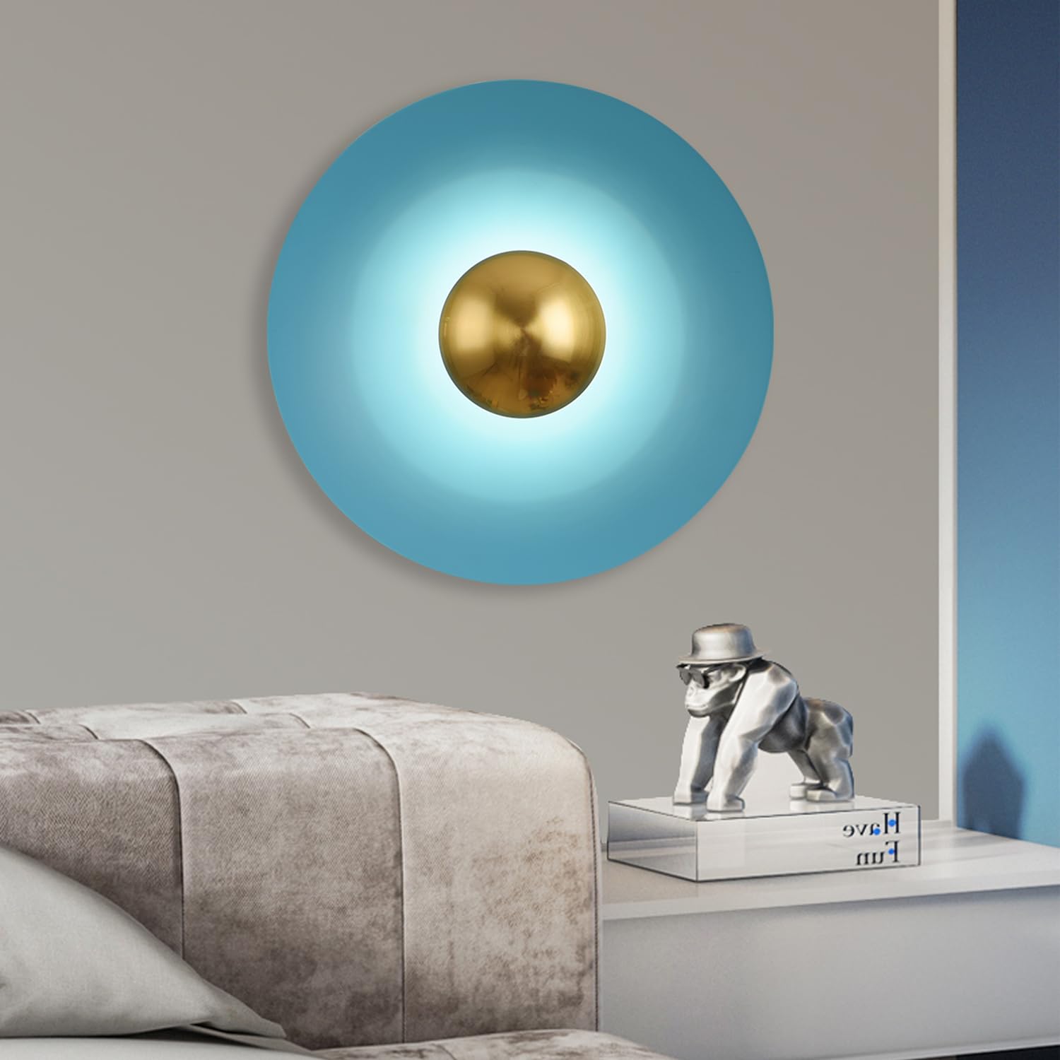 Valentina Minimaliste LED Intérieur Applique Murale Métal Hôtel Chambre à Coucher