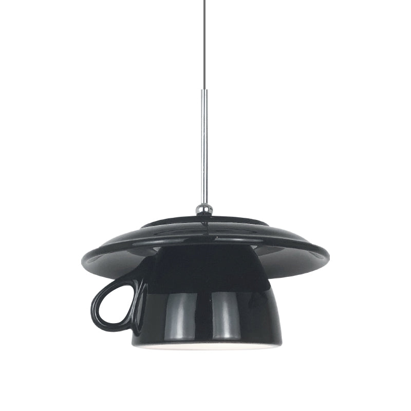Valentina Moderne Coloré Tasse Céramique LED Suspension Chambre à Coucher