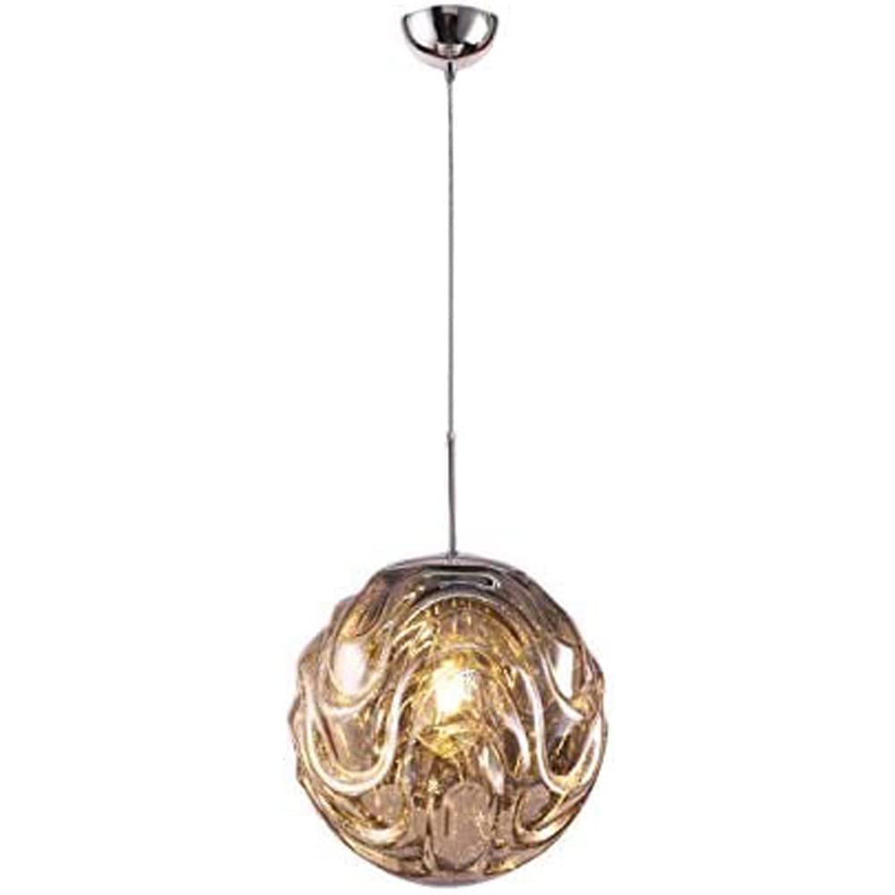 Valentina Moderne Sphère Suspension Verre Or/Noir Salle à manger - Neutralighting