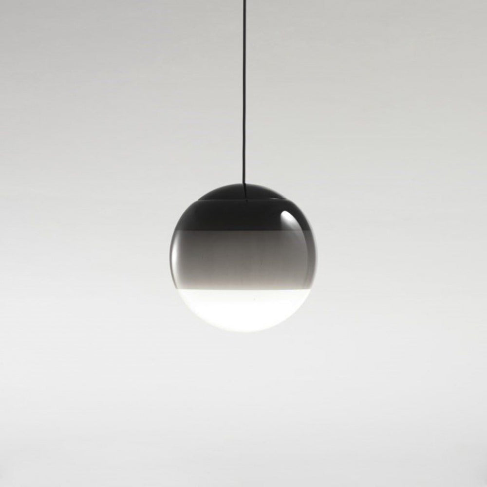 Edith Suspension Bulle Moderne Verre. Noir/Gris/Bleu/Rose. Salon - Neutralighting