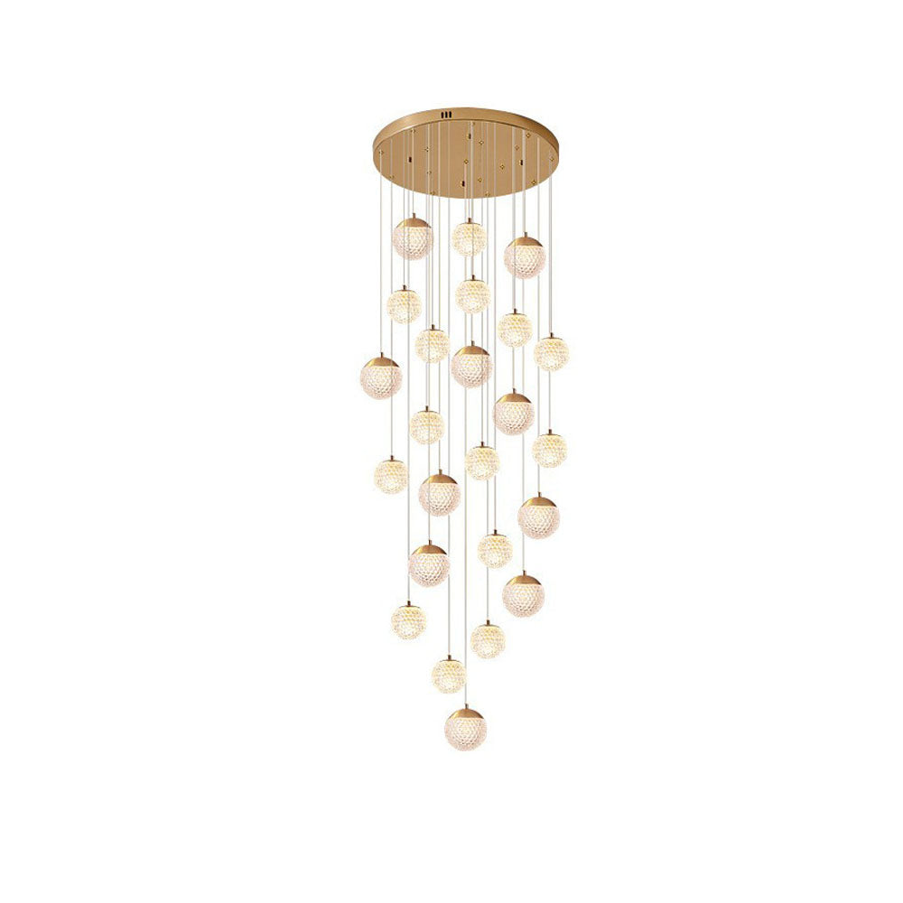 Arisha Luminaires Suspensions Multi/Bulle Moderne Métal/Acrylique Doré Chambre à Coucher - Neutralighting